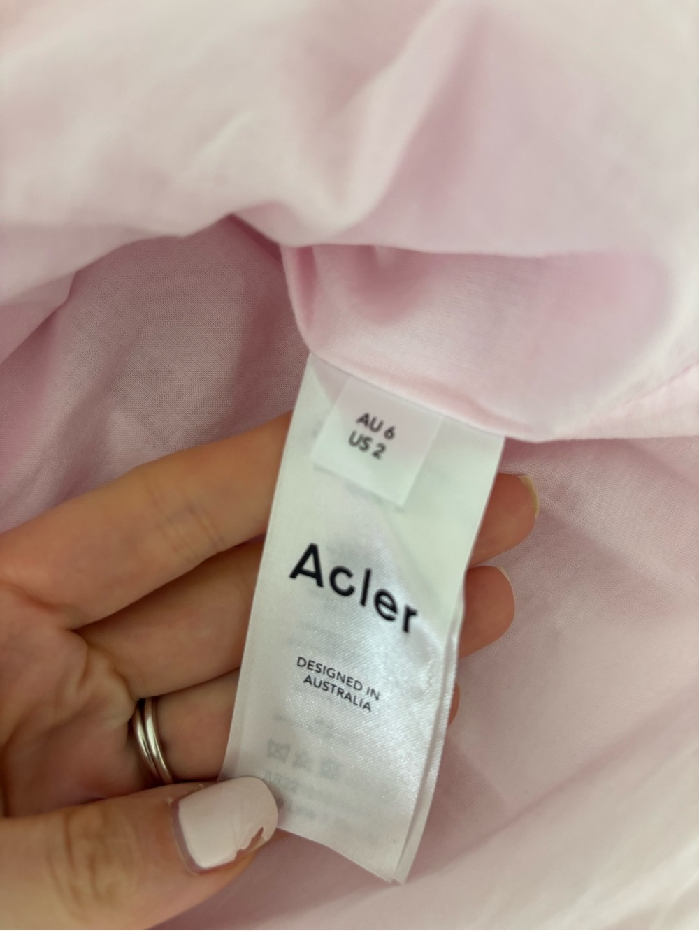 Acler Pink Floral Cutout Mini Dress - Picture 4 of 4